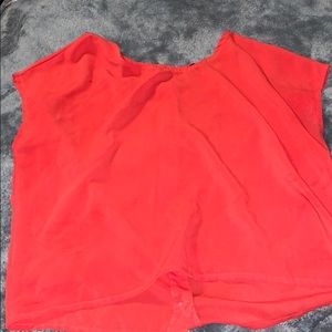 Red chiffon Shirt